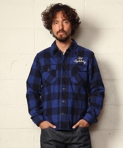 【TMT】バッファローチェックシャツM 日本製 シャツジャケット 「PIECE DYED BUFFALO CHECK SHIRTS」 名作 人気アイテム