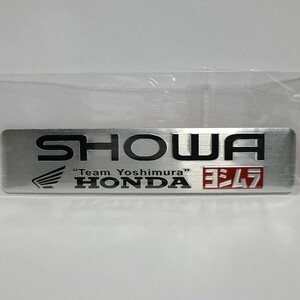 ヨシムラ YOSHIMURA HONDA SHOWA 銀 シルバー耐熱アルミステッカー 【即決】【送料無料】m