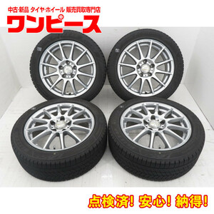 中古タイヤ ホイールセット 195/50R16 88Q 16x6.5J +48 5穴 PCD114.3 ブリヂストン VRX3 冬 送料無料（沖縄、離島除く）a16720