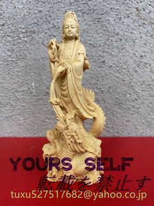 龍上観音 龍上観音菩薩 観音菩薩 観音像 彫刻工芸品 木彫仏像 仏教美術