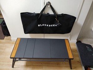 ★美品★BLACKDEER 折りたたみIGTテーブル、 アルミニウム コンパクト 軽量 