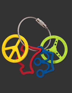 スコッティ・キャメロン コイン Scotty Cameron Mini Cameron Coins - Crown Dog Peace Wheel - Rubberized Metal - Set Of 4