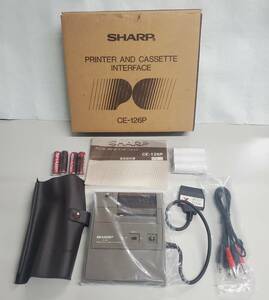 (ほぼ未使用)　SHARP　シャープ プリンタ カセット インターフェイス CE-126P　箱付　通電未確認　中古　保管品　現状品