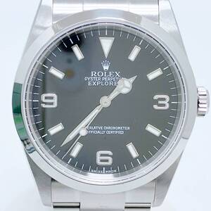 ROLEX　ロレックス　EXPLORER　エクスプローラー1　114270　Y番　日差約＋3秒　ブラック　文字盤　シルバー　メンズ　自動巻　腕時計