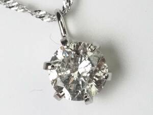【4025E】Pt900/Pt850プラチナ 天然ダイヤモンド 0.30ct/0.9g ネックレス