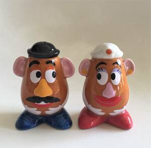 ◆ビンテージ Toy Story Mr & Mrs Potato head S&P 塩コショウ入れ トイストーリー 2012年製 Disney Pixar ポテトヘッド