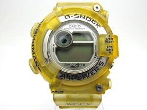 1000円スタート 腕時計 CASIO カシオ G-SHOCK FROGMAN フロッグマン WCCS 1294 DW-8250WC クオーツ QZ イエロー メンズ SHK L50013