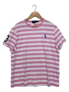 POLO RALPH LAUREN◆Tシャツ/XL/コットン/PNK/ボーダー