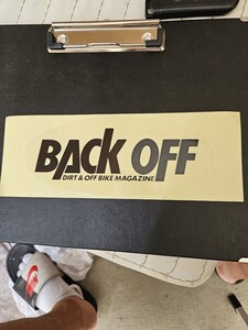 BACK OFF バックオフ ステッカー 　当時物　昭和レトロ　ビンテージ