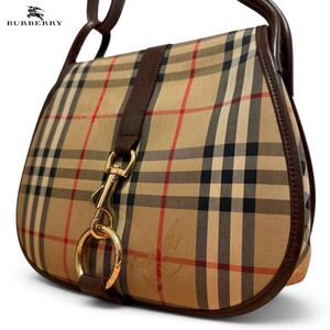 BURBERRY バーバリー ノバチェック ジャッキー ワンショルダーバッグ クロスボディ 斜め掛け シャドーホース 肩掛け キャンバス レザー 革