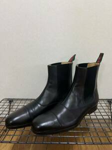 GUCCI Chelsea Boots グッチ サイドゴアブーツ チェルシーブーツ レザー ブラック 黒 US8 26cm 1回のみ着用 超美品