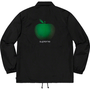 希少★新品本物【黒★Mサイズ】★Apple Coaches Jacket アップル コーチジャケット 正規店購入 シュプリーム 限定品 入手困難 Supreme 19SS