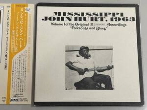 【美品紙ジャケットCD】Folksongs and blues/Mississippi John Hurt, 1963/ミシシッピ・ジョン・ハート【日本盤】