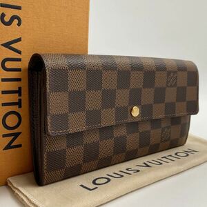 H1277【極美品】LOUIS VUITTON ルイヴィトン ポルトフォイユサラ N61734 ダミエ 二つ折り長財布 カード入れ×10