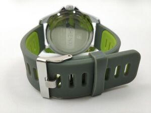 スポーツバンド 交換用腕時計ベルト シリコン ラバー ストラップ amazfit 22mm グレーXグリーン