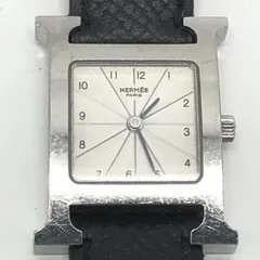 【中古】HERMES Hウォッチ 腕時計 ブラック エルメス[10]