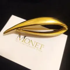 MONET　モネ　ゴールド　ブローチ　ピン　スカーフ留め　ヴィンテージ　長い