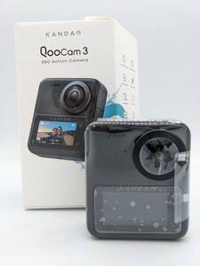 N33235 【美品】Qoocam3 KANDAO アクションカメラ 動画撮影 ４K 防水カメラ 360度マイク 360度カメラ 360 Action Camera