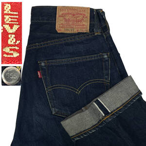 Levis リーバイス 501XX バレンシア W29 (約72cm) 濃紺 復刻 米国製 501 赤耳 ビックE デニム パンツ メンズ ジーンズ 555