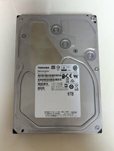 【代替処理済セクタ有/ジャンク扱い】東芝 MN05ACA600 (6TB SATA600 7200rpm) 