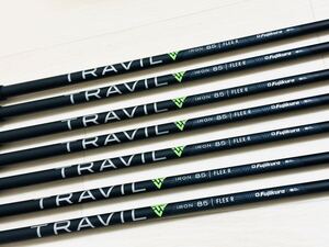 TRAVIL IRON ◆ 85 R ◆ トラヴィル アイアン用シャフト ◆ トラビル アイアン ◆ Fujikura シャフト ◆ グリップ付き 7本セット ◆ 中古品