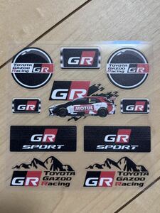 GR sport ステッカー⑥ toyota gazoo racing シール　即日発送　1シート 12cm*12cm motul