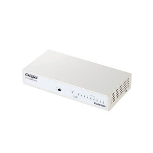 エレコム Giga対応スイッチングHub/8ポート/金属筐体/磁石付き/電源内蔵モデル/ホワイト EHC-G08MN2-HJW /l