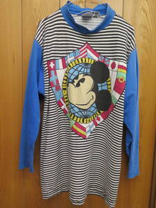 Mサイズ　MICKEY & CO by J.G. Hook VINTAGE　WALT DISNEY　ミッキービンテージTシャツ　ボーダー　パッチワーク