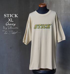 スティック STICK オーバーサイズ ビッグシルエット コットン 半袖Tシャツ XL