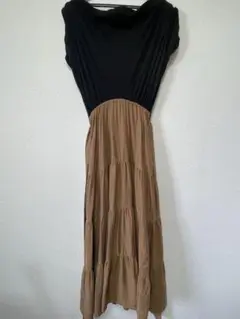 herlipto Two-Tone Drape Dress