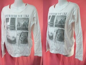 ＵＳＥＤ MK MICHEL KLEIN homme Ｔシャツ サイズ４６ 白色