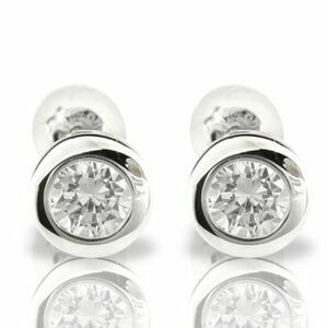 ピアス 18金 メンズ 鑑定書付 ダイヤモンド VS 一粒 大粒 0.50ct ソリティア ホワイトゴールドk18 18k スタッド 天然石ダイヤ 宝石