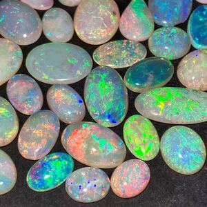 1円〜!!遊色効果!!◆天然オパールおまとめ100ct◆j 約20g ルース 裸石 宝石 ジュエリー jewelry opal w5め27