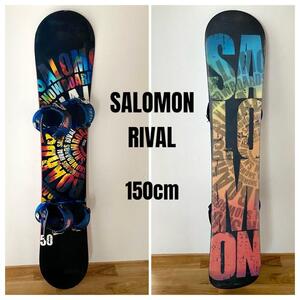 SALOMON RIVAL サロモン ライバル 150cm スノーボード ツインチップ ロッカー RIDE ライド バインディング付き サイズM