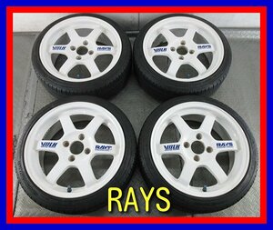 ■中古タイヤホイール■　RAYS VOLK Racing wheel TE37 15インチ 6.5J +39 4H 100 ROADCRUZA Sports V1 165/45R15 激安 軽量 送料無料 K50