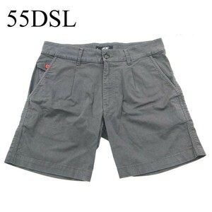 55DSL フィフティーファイブ ディーゼル ストレッチ★ ショート パンツ Sz.33　メンズ グレー　A2B03628_7#P