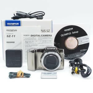 ★新品級・元箱付き★ OLYMPUS オリンパス デジタルカメラ SZ-11 シルバー SLV #2197