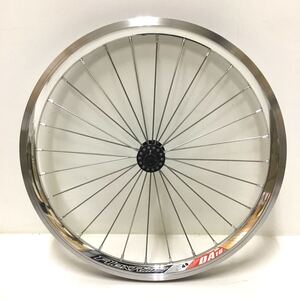 16インチ 349 　BROMPTON用74mmハブ ALEXRIMS DA16リム　ポリッシュ　組み立て済みフロントホイール