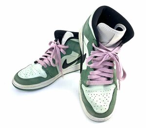 〇【中古品】NIKE ナイキ AIR JORDAN 1 MID SE エアジョーダン 1 ミッド DUTCH GREEN ダッチグリーン CZ0774-300 24.5cm：