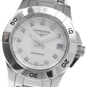 ロンジン LONGINES L3.198.4 ハイドロ コンクエスト 11Pダイヤ クォーツ レディース _861904