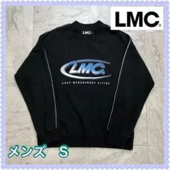 セール中　LMC　メンズ　S　トレーナー　ブラック　ビックプリント　韓国　ロゴ