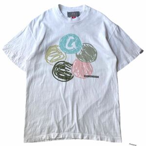 GOODENOUGH グッドイナフ 1997年 GuruGuru G Crayon T-Shirts 90年代 グルグル Hanes プリント ロゴ Tシャツ カットソー 半袖 ジャケット M