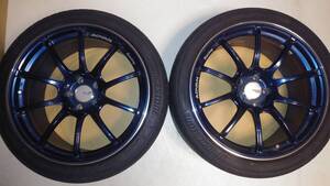 YOKOHAMA ADVAN Racing RZⅡ 19×10J 5H 114.3 +35 IBR レーシングインディゴブルー POTENZA S007A 