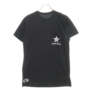 CHROME HEARTS クロムハーツ CH T-SHRT スタープリント半袖Tシャツ ブラック