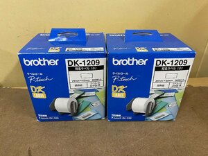 ◇送料無料◇[未使用]brother ブラザー 純正 P-touch QL-550用 ラベルロール DK-1209 宛名ラベル(小) 白 感熱紙 29x62mm 800枚 2個セット