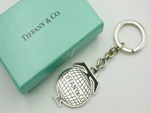 ティファニーTiffany & Co.　AG925　地球儀　キーリング　約35.6ｇ　箱