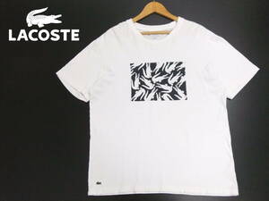 ■LACOSTE■Tシャツ 白 FR5 USLサイズ ワニプリント ラコステ