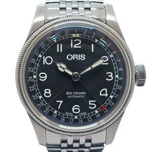 【天白】ORIS オリス ビッグクラウン ポインターデイト 01 754 7741 4064 SS グレー 自動巻 メンズ 腕時計 男