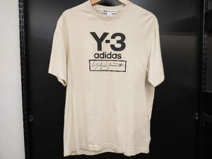 Y-3 ワイスリー 半袖Tシャツ M STACKED LOGO SS TEE FJ0410 XSサイズ Adidas ベージュ 店舗受取可