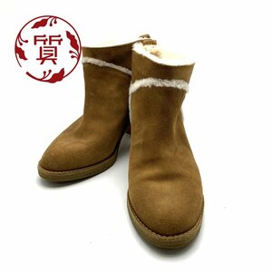 【楠本質店/元住吉】アグ　UGG　ムートン　ショートブーツ　ベージュ系　US6.5（23.5cm）　レディース